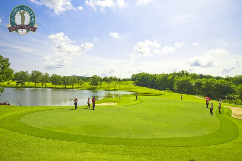 Batam Hills Golf Course fairway, Batam Island, Indonesia