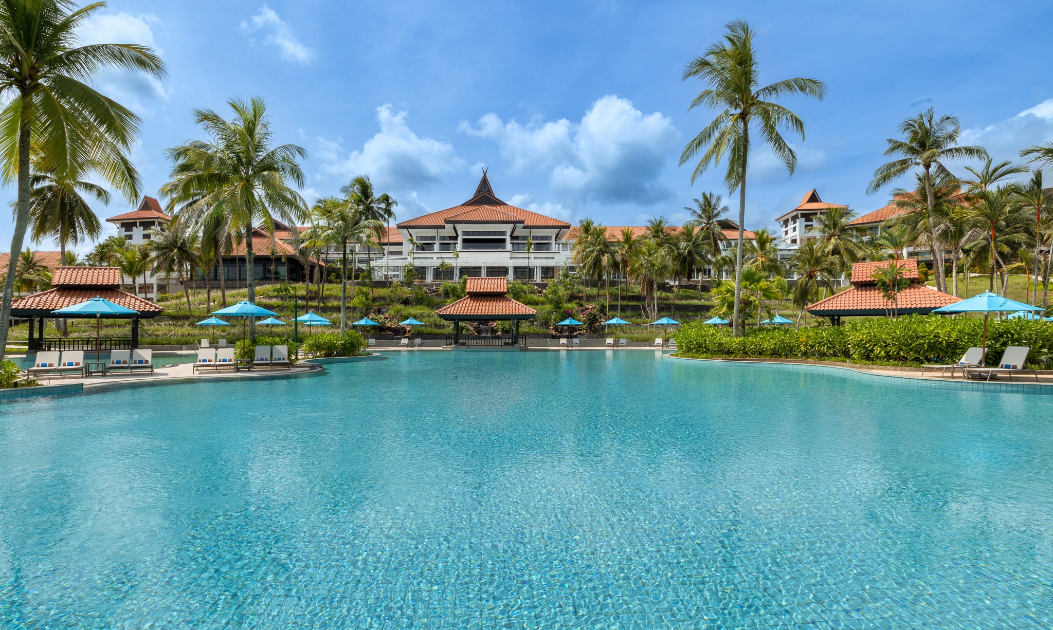 Bintan Lagoon Resort grounds and golf setting, Indonesia