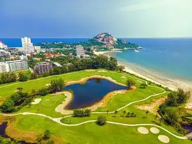Seapine Golf Course aerial view, Hua Hin Thailand